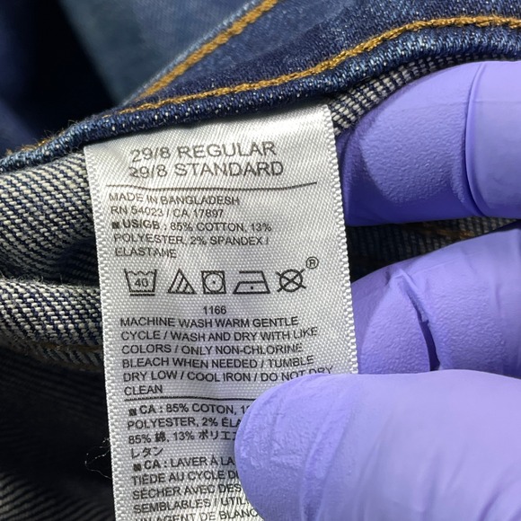 Banana Republic Wide Leg Jeans Dark Wash Denim Women's Size 29/8 Regular - Picture 11 of 13